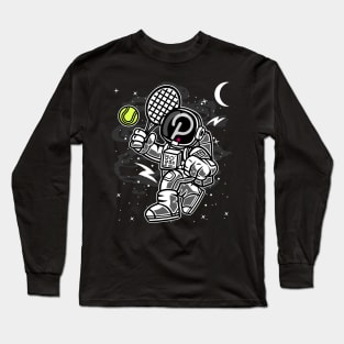 Astronaut Tennis Polkadot DOT Coin To The Moon Crypto Token Cryptocurrency Blockchain Wallet Birthday Gift For Men Women Kids Long Sleeve T-Shirt